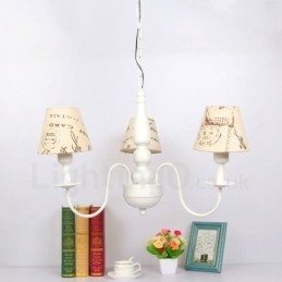 Lampadario tradizionale classico in metallo integrato