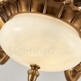 Lampadario tradizionale classico in metallo integrato a 15 luci