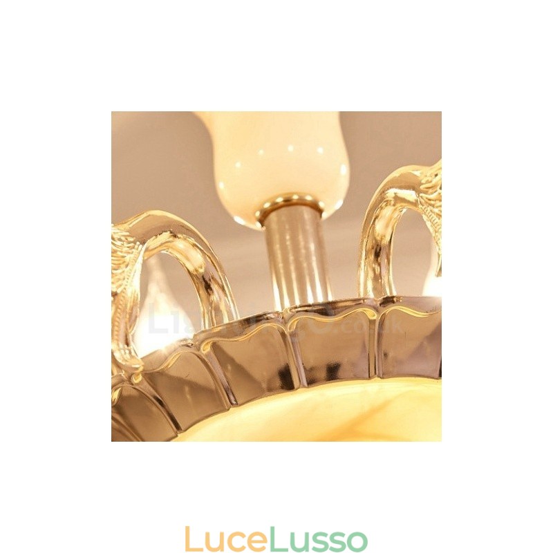 Lampadario tradizionale classico in metallo integrato a 15 luci