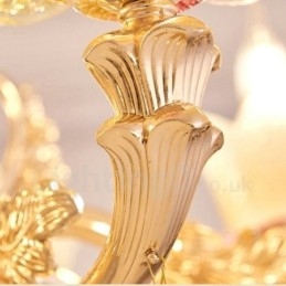 Lampadario tradizionale classico in metallo integrato a 8 luci