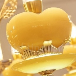 Lampadario tradizionale classico in metallo integrato a 6 luci