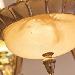 Lampadario tradizionale classico in metallo integrato a 8 luci