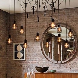 Lampada a sospensione creativa in stile americano a 12 luci