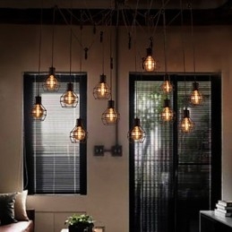 Lampada a sospensione creativa in stile americano a 12 luci