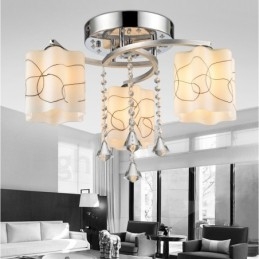 Lampadario moderno contemporaneo integrato a 3 luci