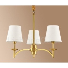 Lampadario in rame e metallo integrato Rustic Lodge a 3 luci