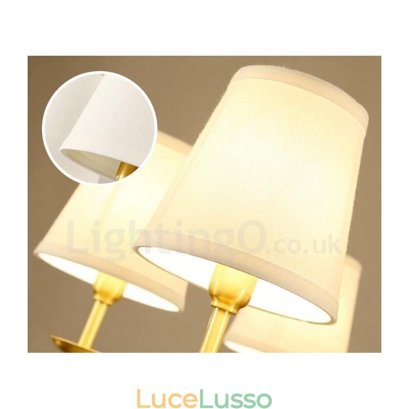 Lampadario in metallo integrato Rustic Lodge a 6 luci