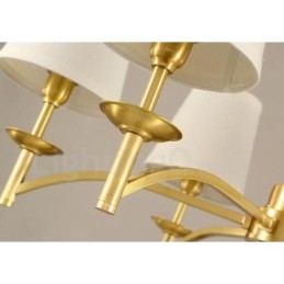 Lampadario in metallo integrato Rustic Lodge a 6 luci