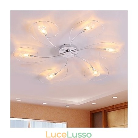 Lampadario moderno contemporaneo elettroplaccato a filo Lampadario moderno contemporaneo elettroplaccato a filo