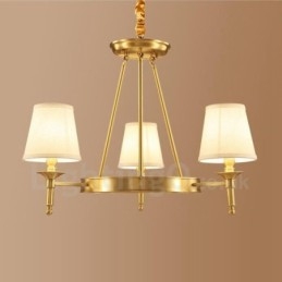 Lampadario in rame e metallo integrato Rustic Lodge a 3 luci