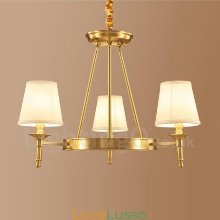 Lampadario in rame e metallo integrato Rustic Lodge a 3 luci Lampadario in rame e metallo integrato Rustic Lodge a 3 luci