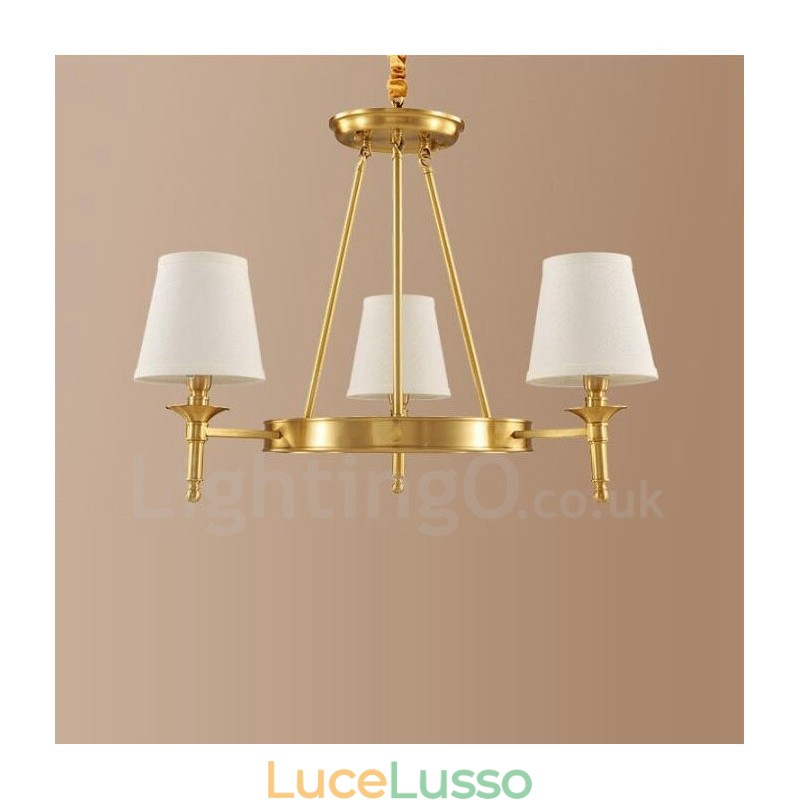 Lampadario in rame e metallo integrato Rustic Lodge a 3 luci