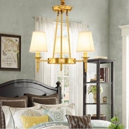 Lampadario in rame e metallo integrato Rustic Lodge a 3 luci