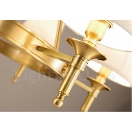 Lampadario in rame e metallo integrato Rustic Lodge a 3 luci