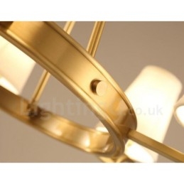 Lampadario in rame e metallo integrato Rustic Lodge a 3 luci
