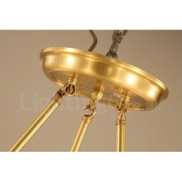 Lampadario in rame e metallo integrato Rustic Lodge a 3 luci