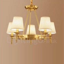 Lampadario in metallo integrato Rustic Lodge a 5 luci