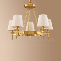 Lampadario in metallo integrato Rustic Lodge a 5 luci