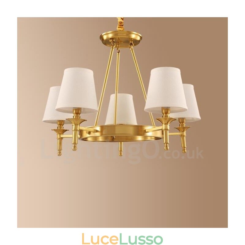 Lampadario in metallo integrato Rustic Lodge a 5 luci