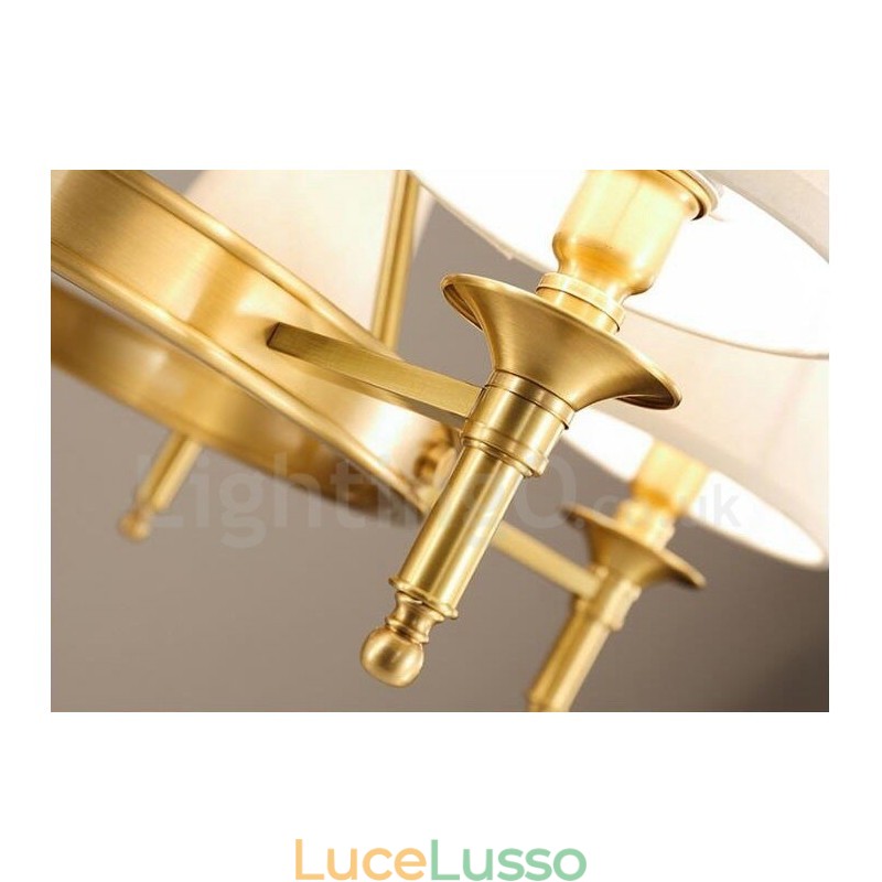 Lampadario in metallo integrato Rustic Lodge a 5 luci