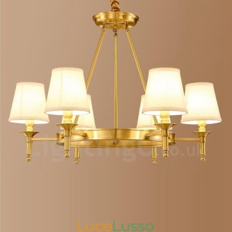 Lampadario in metallo integrato Rustic Lodge a 6 luci Lampadario in metallo integrato Rustic Lodge a 6 luci