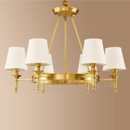 Lampadario in metallo integrato Rustic Lodge a 6 luci
