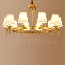Lampadario in metallo integrato Rustic Lodge a 10 luci