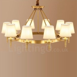 Lampadario in metallo integrato Rustic Lodge a 10 luci