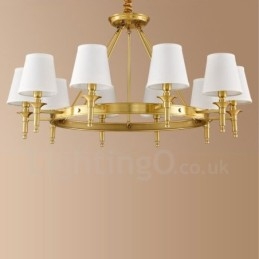 Lampadario in metallo integrato Rustic Lodge a 10 luci