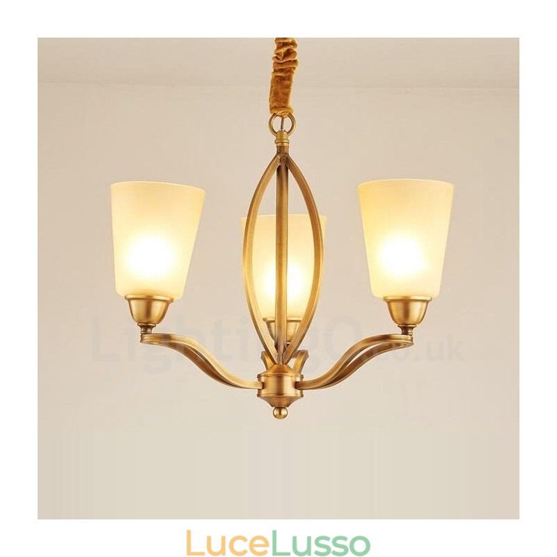 Lampadario in rame e metallo integrato Rustic Lodge a 3 luci
