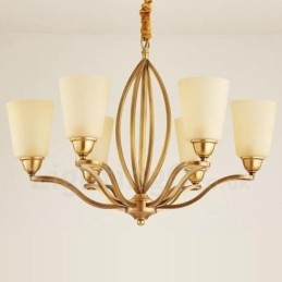 Lampadario in metallo integrato Rustic Lodge a 6 luci