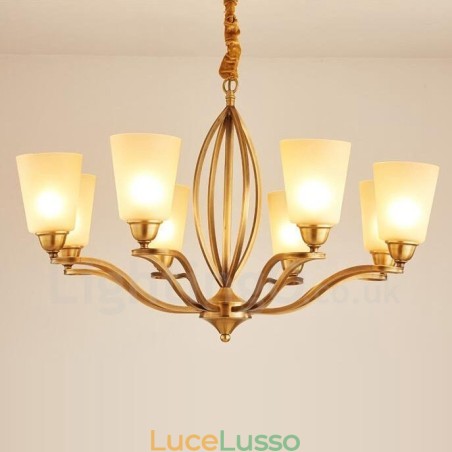 Lampadario in metallo integrato Rustic Lodge a 8 luci Lampadario in metallo integrato Rustic Lodge a 8 luci