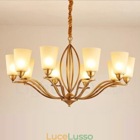 Lampadario in metallo integrato Rustic Lodge a 10 luci Lampadario in metallo integrato Rustic Lodge a 10 luci
