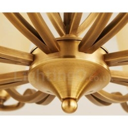 Lampadario in metallo integrato Rustic Lodge a 10 luci
