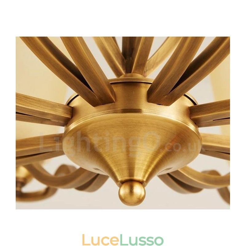 Lampadario in metallo integrato Rustic Lodge a 10 luci