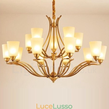 Lampadario in metallo integrato Rustic Lodge da 15 luci Lampadario in metallo integrato Rustic Lodge da 15 luci