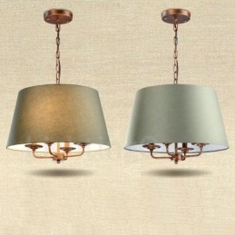 Lampadario in metallo integrato Rustic Lodge a 4 luci