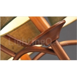 Lampadario in metallo integrato Rustic Lodge a 6 luci