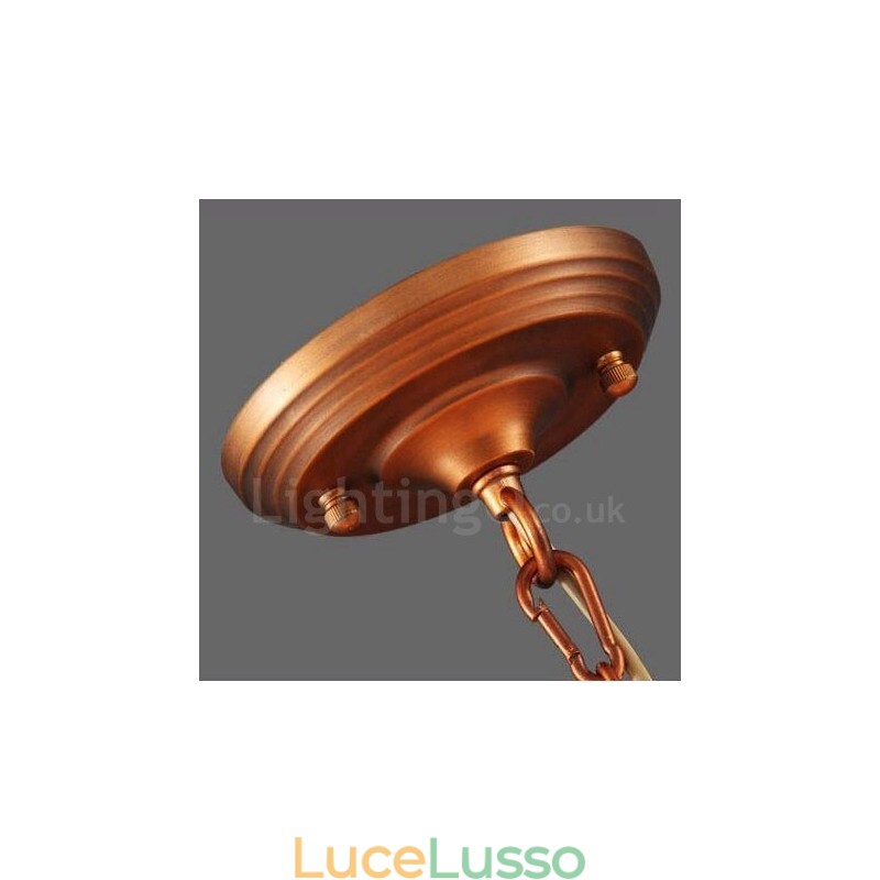 Lampadario in metallo integrato Rustic Lodge a 8 luci