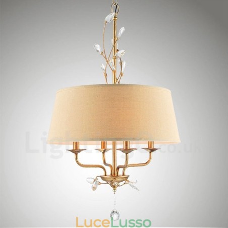 Lampadario in metallo integrato Rustic Lodge a 4 luci Lampadario in metallo integrato Rustic Lodge a 4 luci