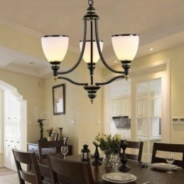 Lampadario in metallo integrato Rustic Lodge a 3 luci
