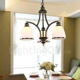 Lampadario in metallo integrato Rustic Lodge a 3 luci