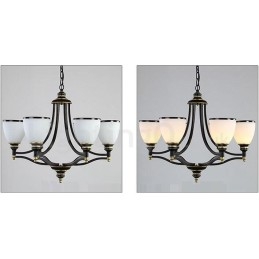 Lampadario in metallo integrato Rustic Lodge a 6 luci