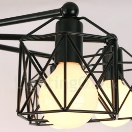 Lampadario integrato rustico a 3 luci