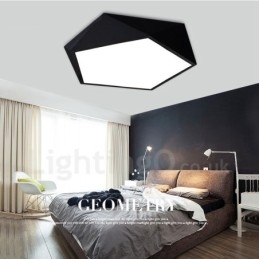 Lampada da soffitto moderna contemporanea integrata in metallo