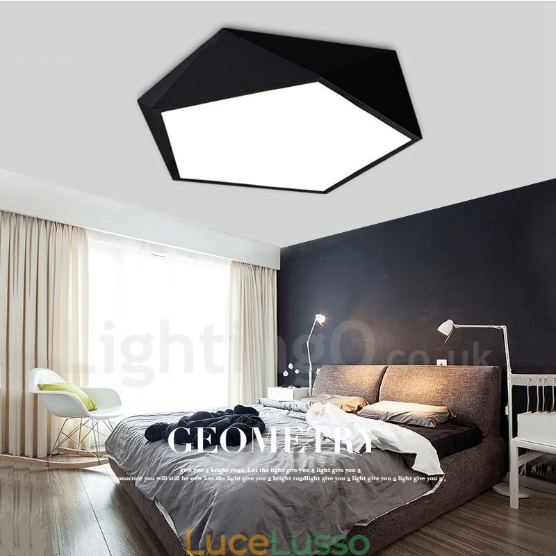 Lampada da soffitto moderna contemporanea integrata in metallo