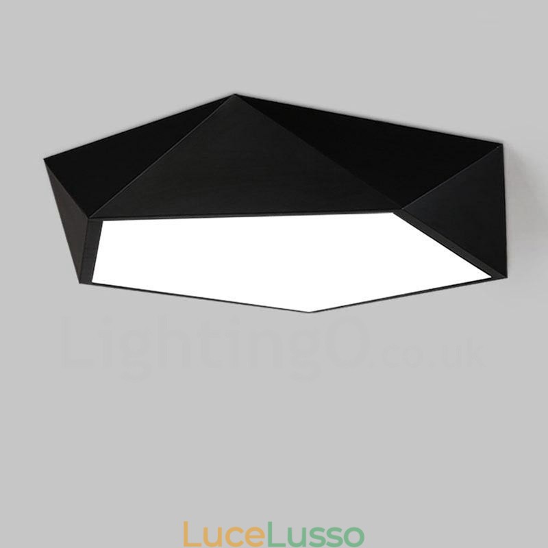 Lampada da soffitto moderna contemporanea integrata in metallo