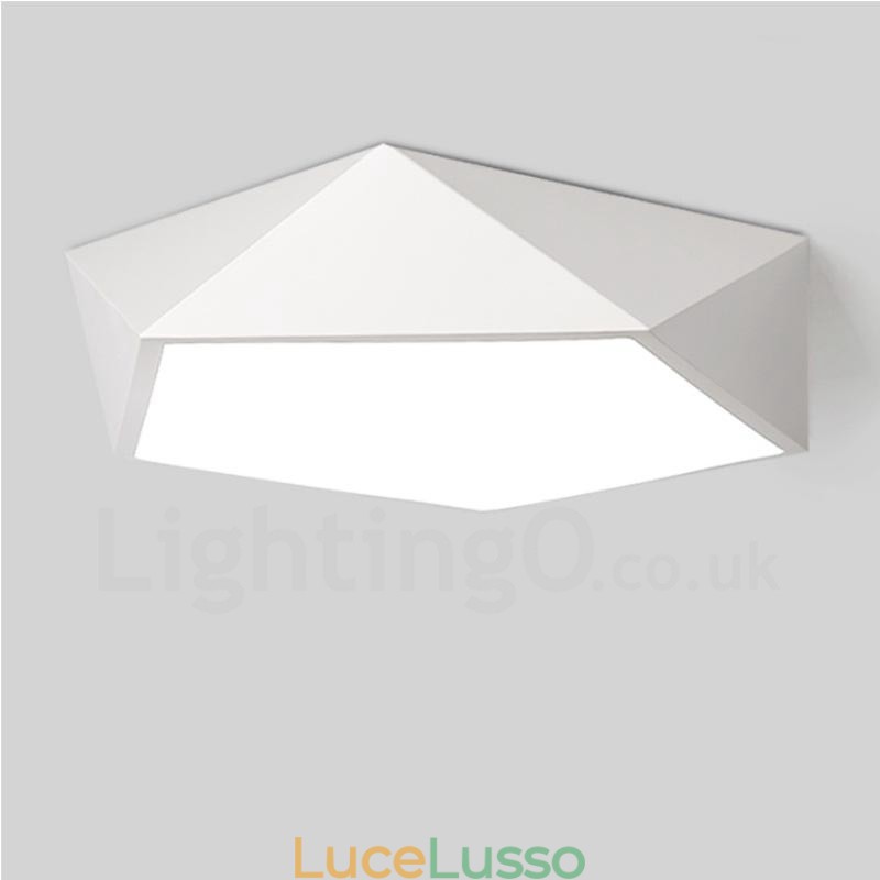 Lampada da soffitto moderna contemporanea integrata in metallo