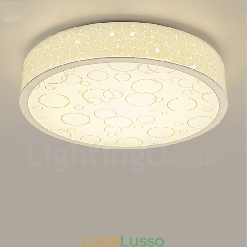 Lampada da soffitto moderna e contemporanea in metallo integrata