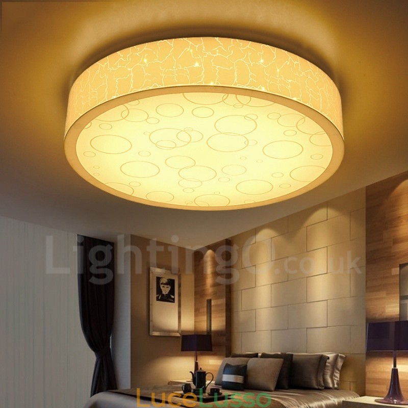 Lampada da soffitto moderna e contemporanea in metallo integrata